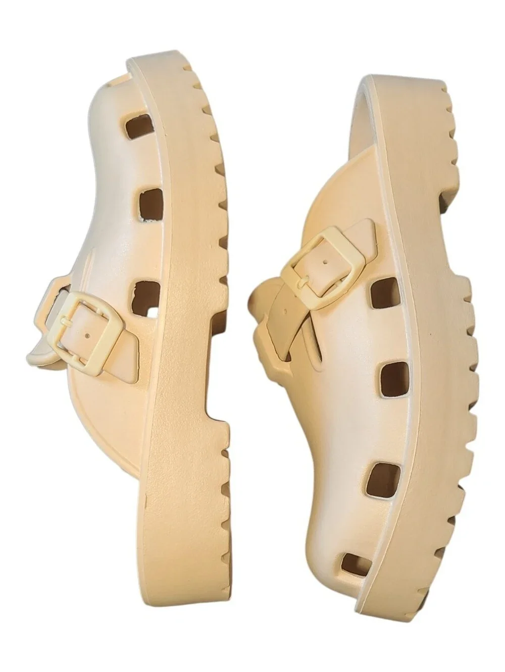 New Free People Karlie EVA Buckle Clogs Size 9 Euro 40